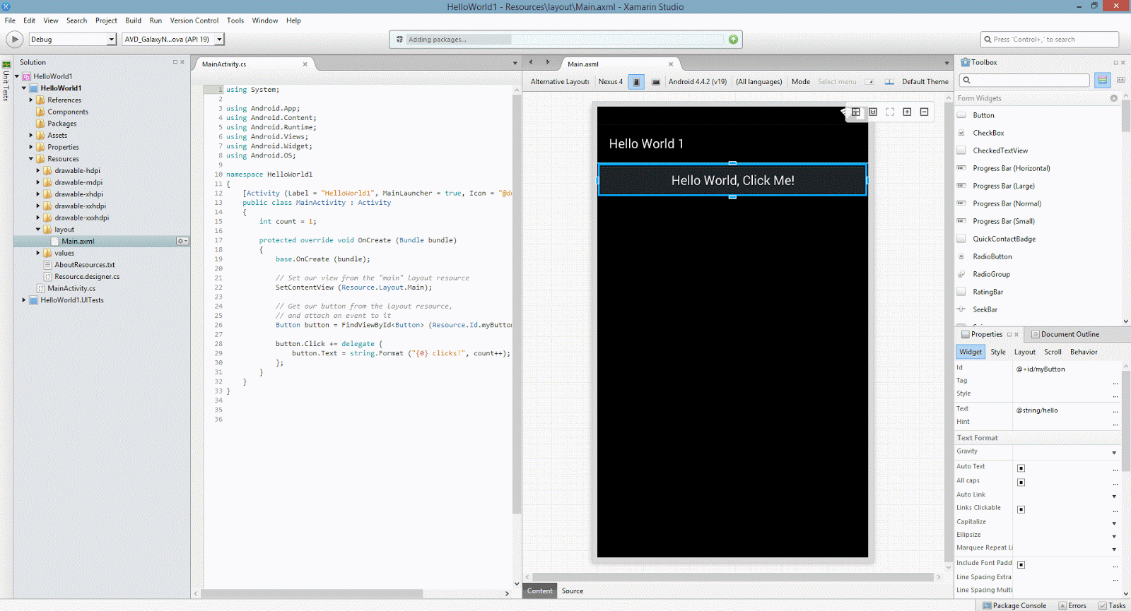 xamarin studio windows xamarin studio windows