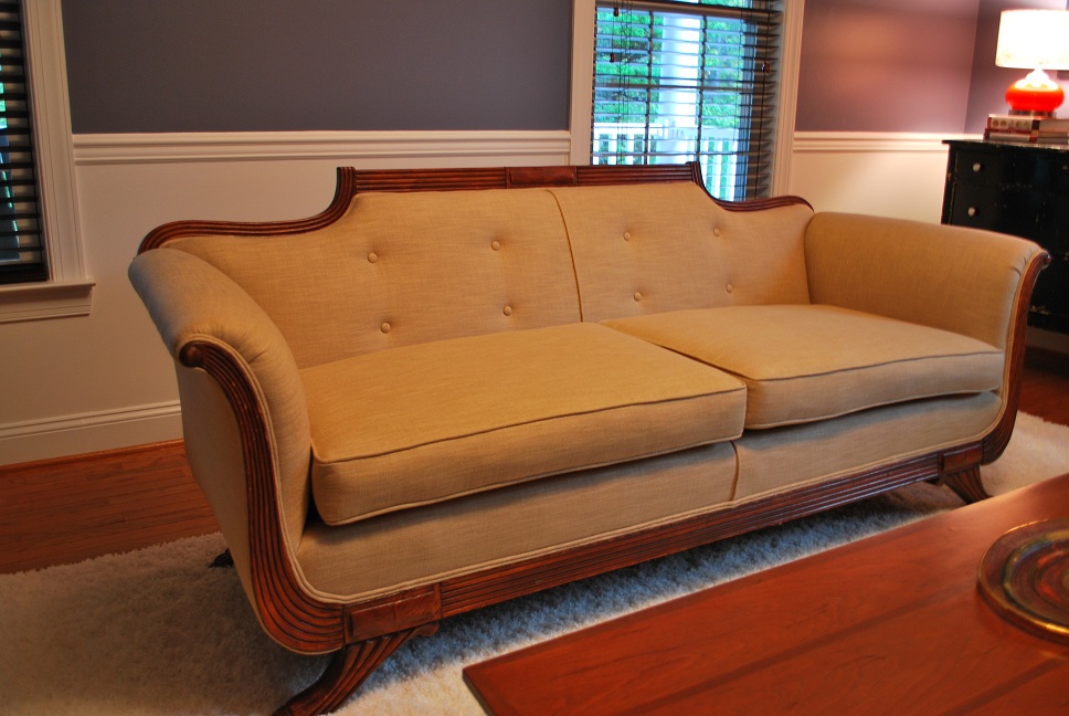 Just the Right Size Ugly Couch Before and After