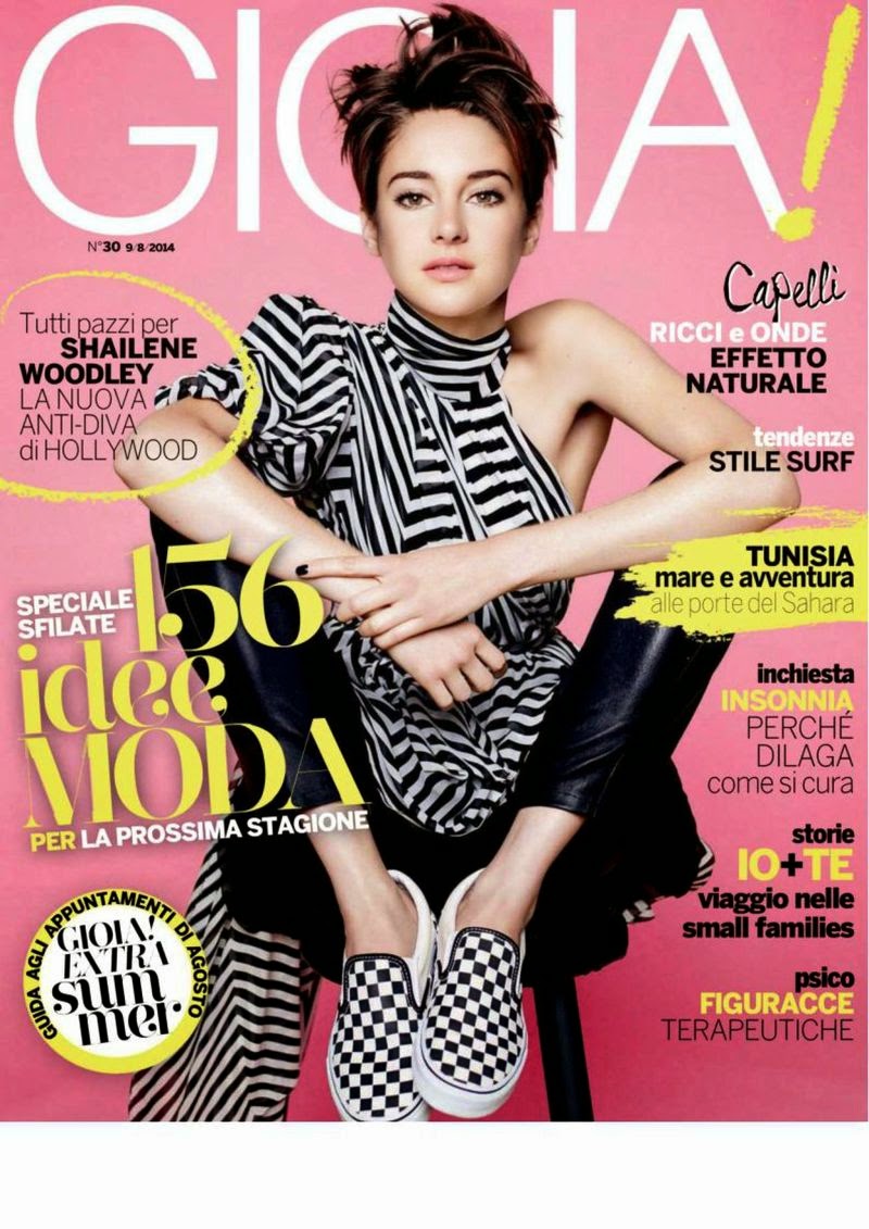 Shailene Woodley Gioia Magazine, Italy, August 2014 Desifunblog