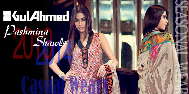 Winter Pashmina Shawls 2013-2014 By Gul Ahmed - Banner