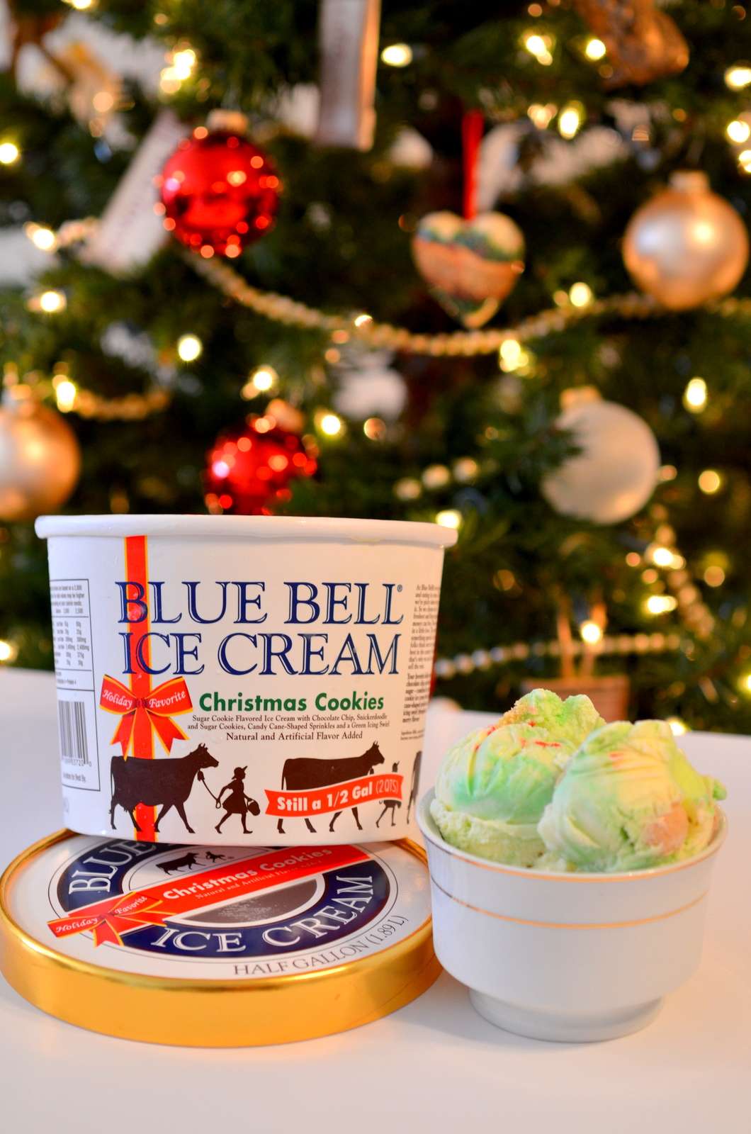 food and ice cream recipes Instagram Blue Bell's Christmas Cookies Is