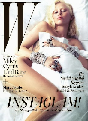 Miley Cyrus Poses Naked for 'W' Magazine March 2014