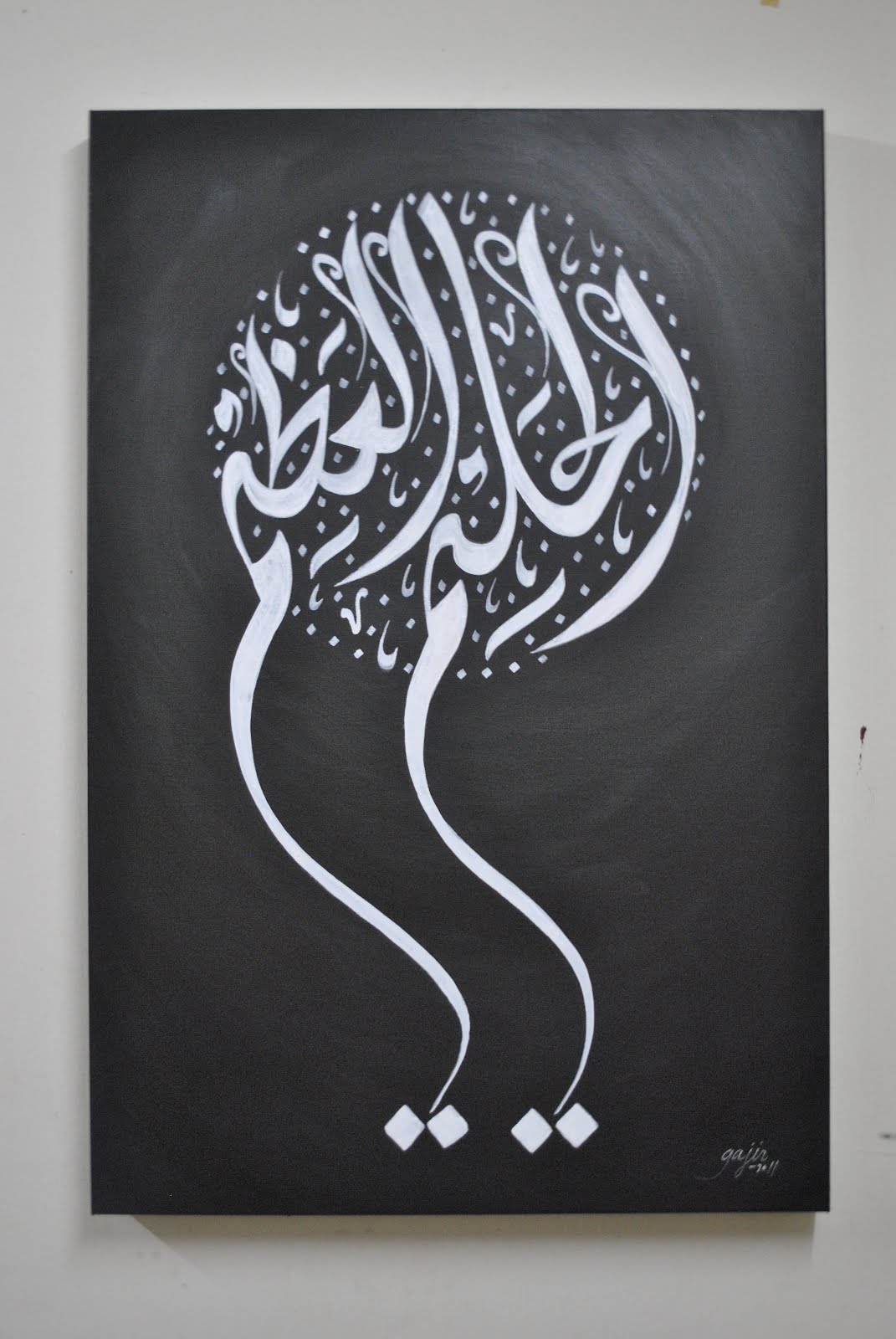 Lukisan kaligrafi arab modern