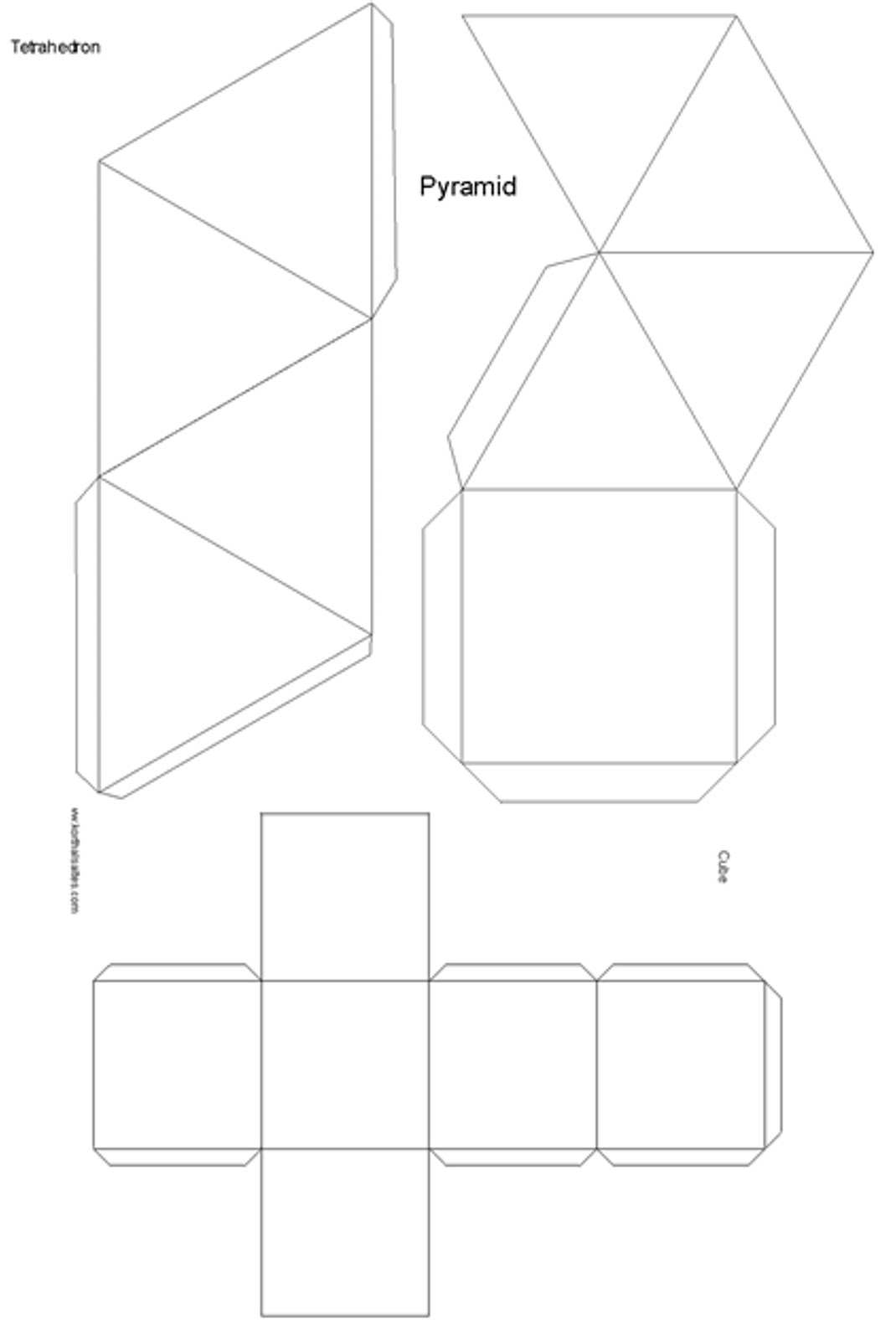 cubo piramide tetraedro