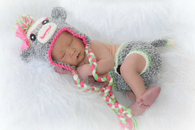 Sock Monkey Hat and Diaper Cover