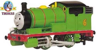 Toy scale model HO railway Bachmann Thomas and friends Percy the small engine train set moving eyes