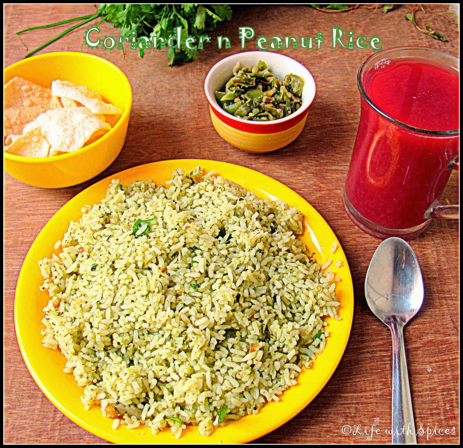Life with spices CORIANDER N PEANUT RICE