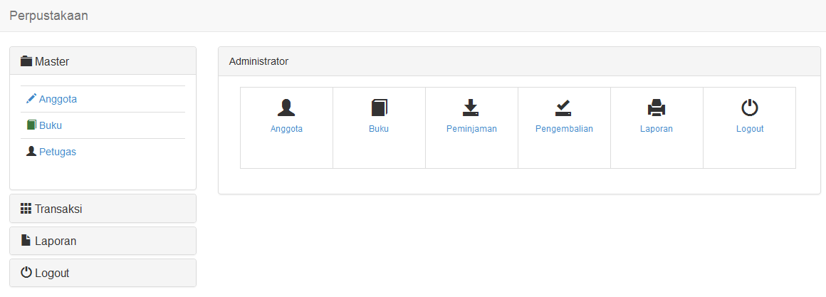 Program Sistem Informasi Perpustakaan Php