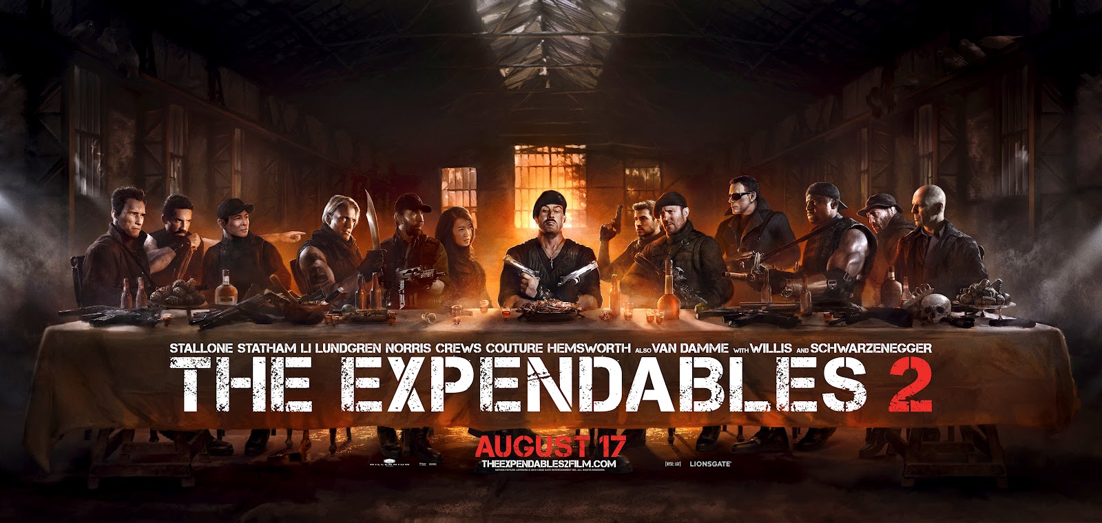 En Route pour The expendables 2 (2012) - Page 17 The-Expendables-2-Last-Supper-poster+good