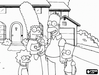 desenhos para pintar coloring simpsons