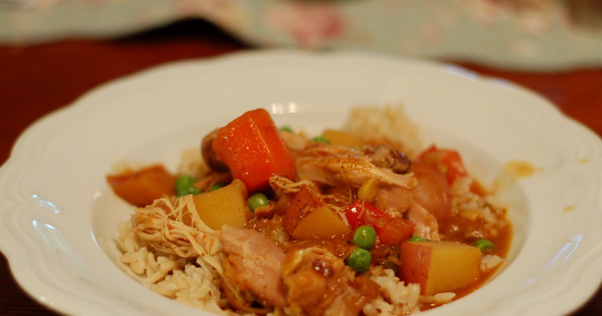 SlowCooker Curried Chicken with Potatoes, Carrots and Peas lb's good