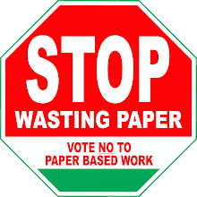 NO PAPER CAMPAIGN