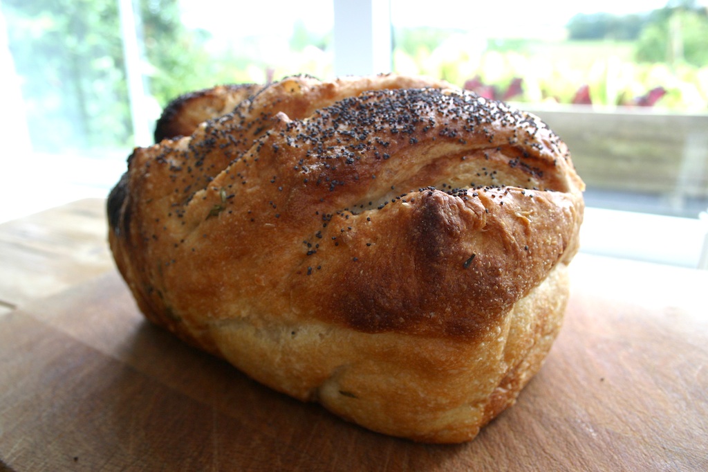 Belleau Kitchen thyme honey loaf with fresh thyme and poppy seeds