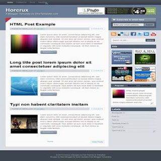 [Template] Horcrux Horcrux+Blogger++Blogspot+xml+html+theme+template+download+with+latest+features