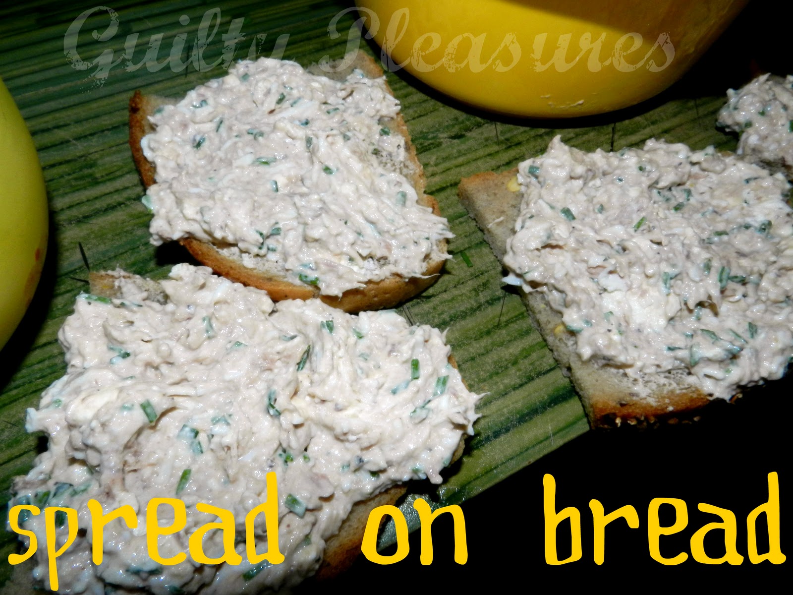 guilty pleasures Tuna and feta dip (or spread)