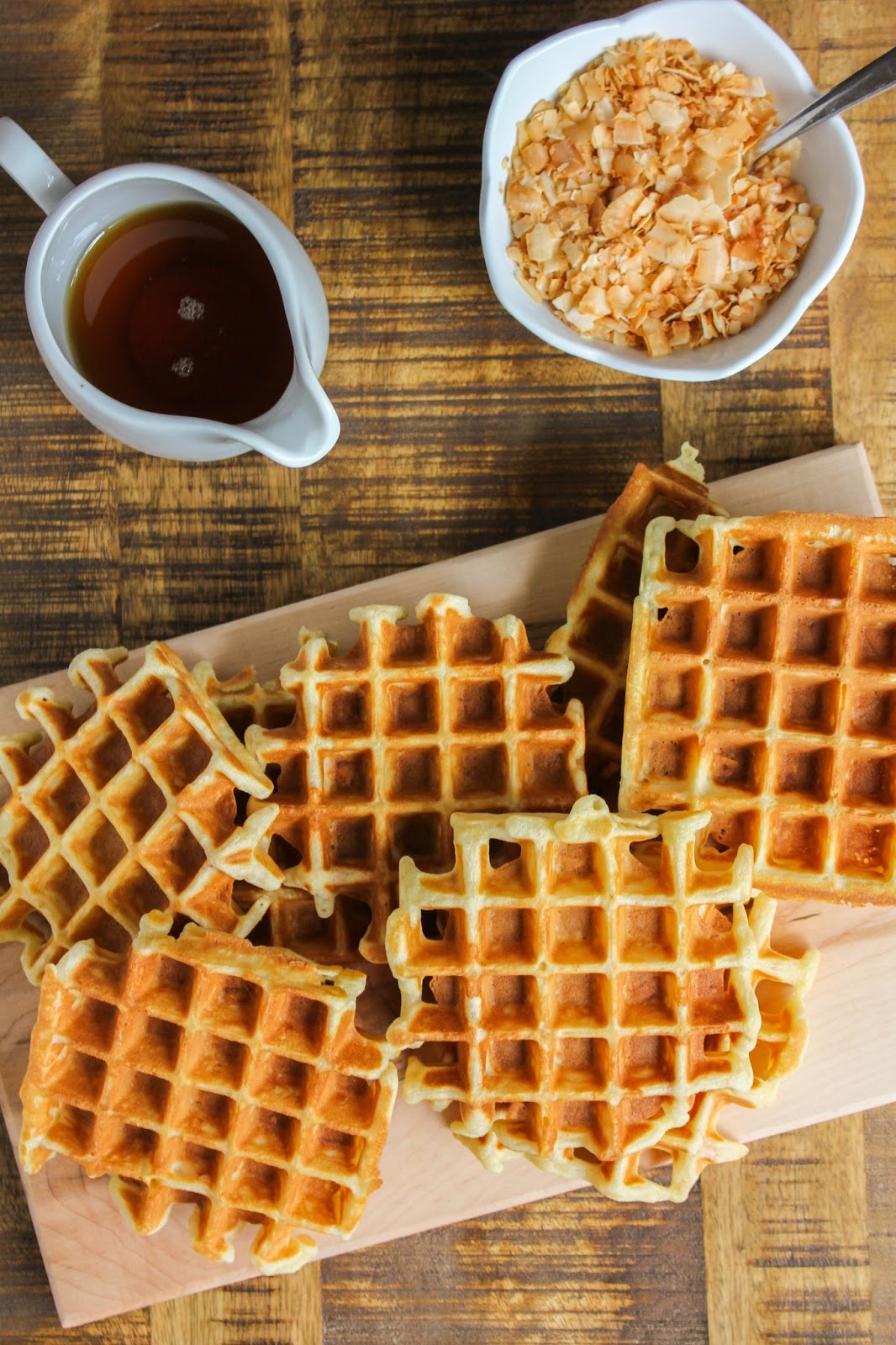 Toasted Coconut Belgian Waffles