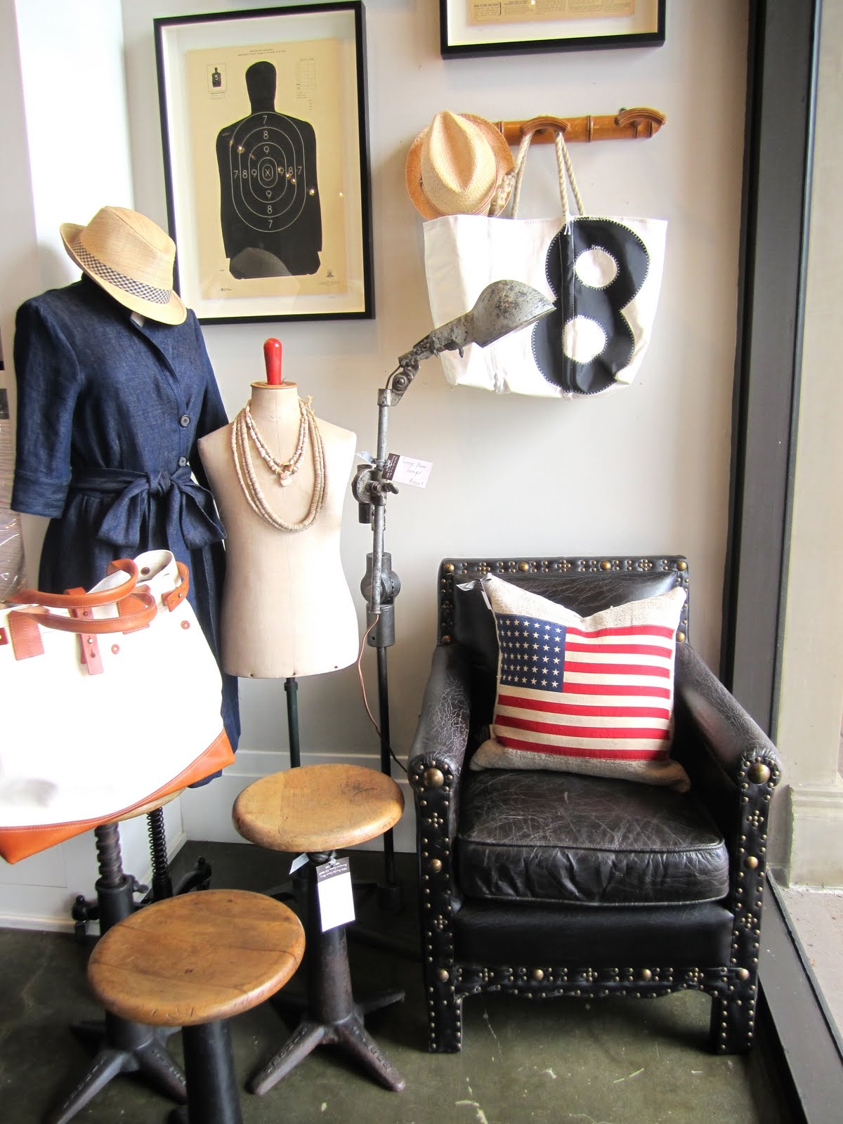 classic • casual • home Decorating with Vintage Flags