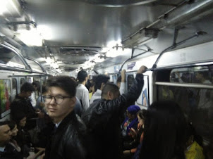 Tashkent Metro trains are crowded at peak work hours travel but comfortable.