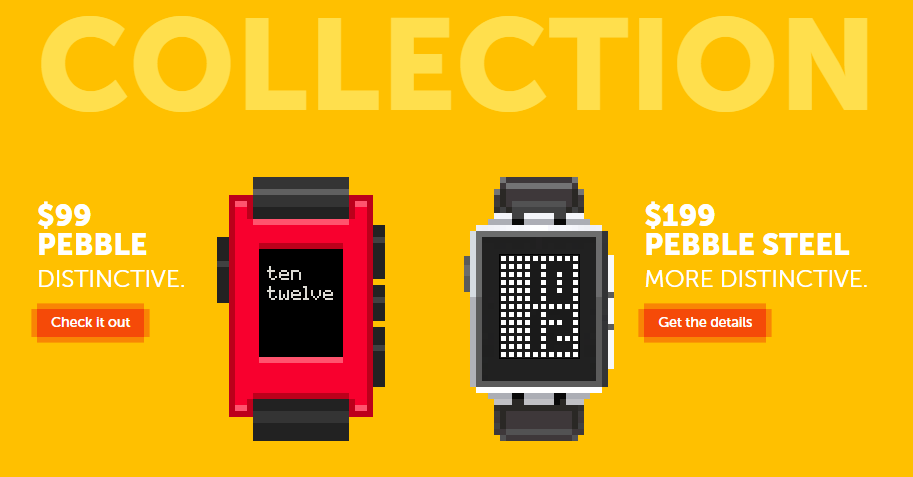 Nuevo diseño de la web de Pebble Pebble baja los precios y envía desde Europa.