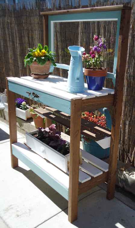 1930s Window Table with Vintage Hardware - SOLD