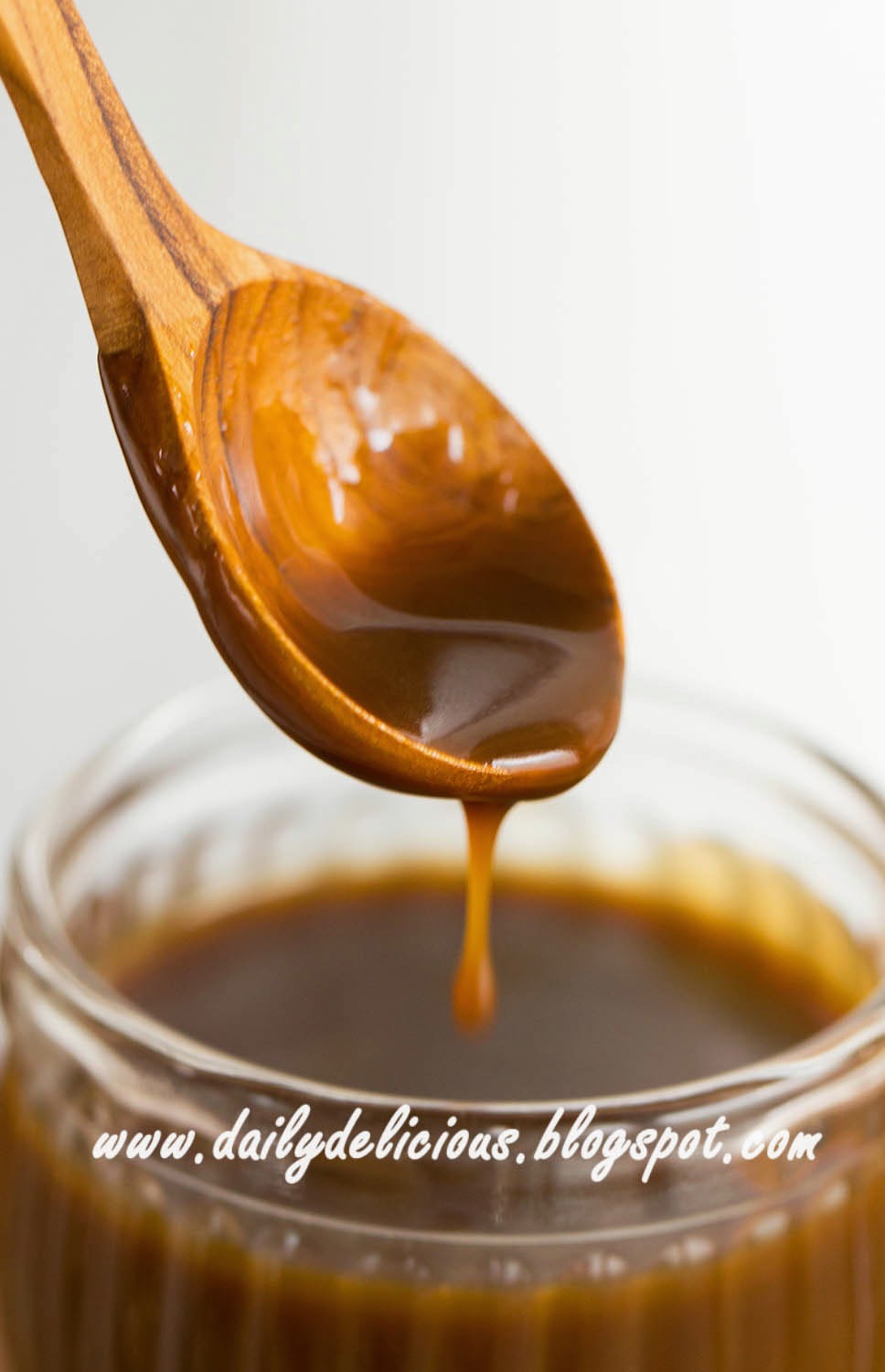 dailydelicious Thick brown sugar pancake with Butterscotch toffee sauce