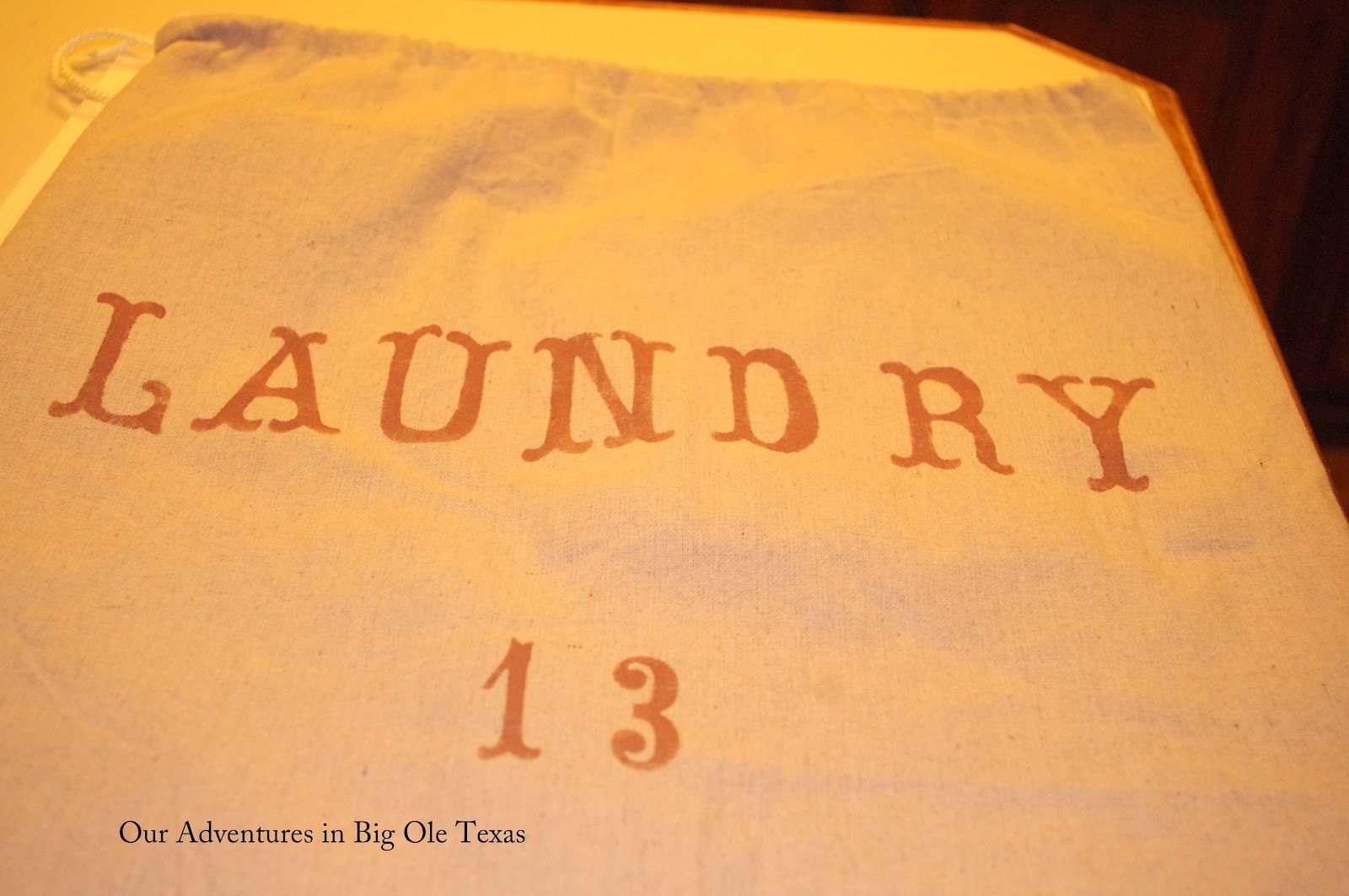 Make A Laundry Bag (Stencil and Dropcloth) Simple.Beautiful.Life.