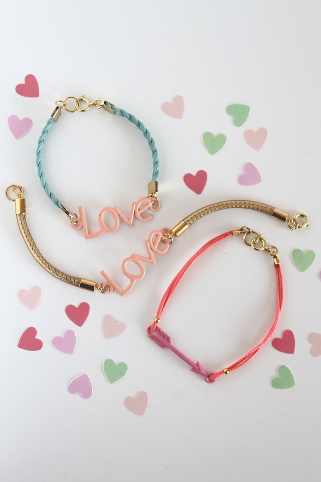 DIY leather cord love bracelet Lotts and Lots Making the everyday