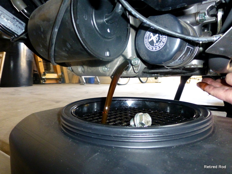Retired Rod Honda Goldwing Oil Change