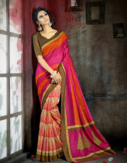 Latest Bhagalpuri Sari Designs dresses 2015