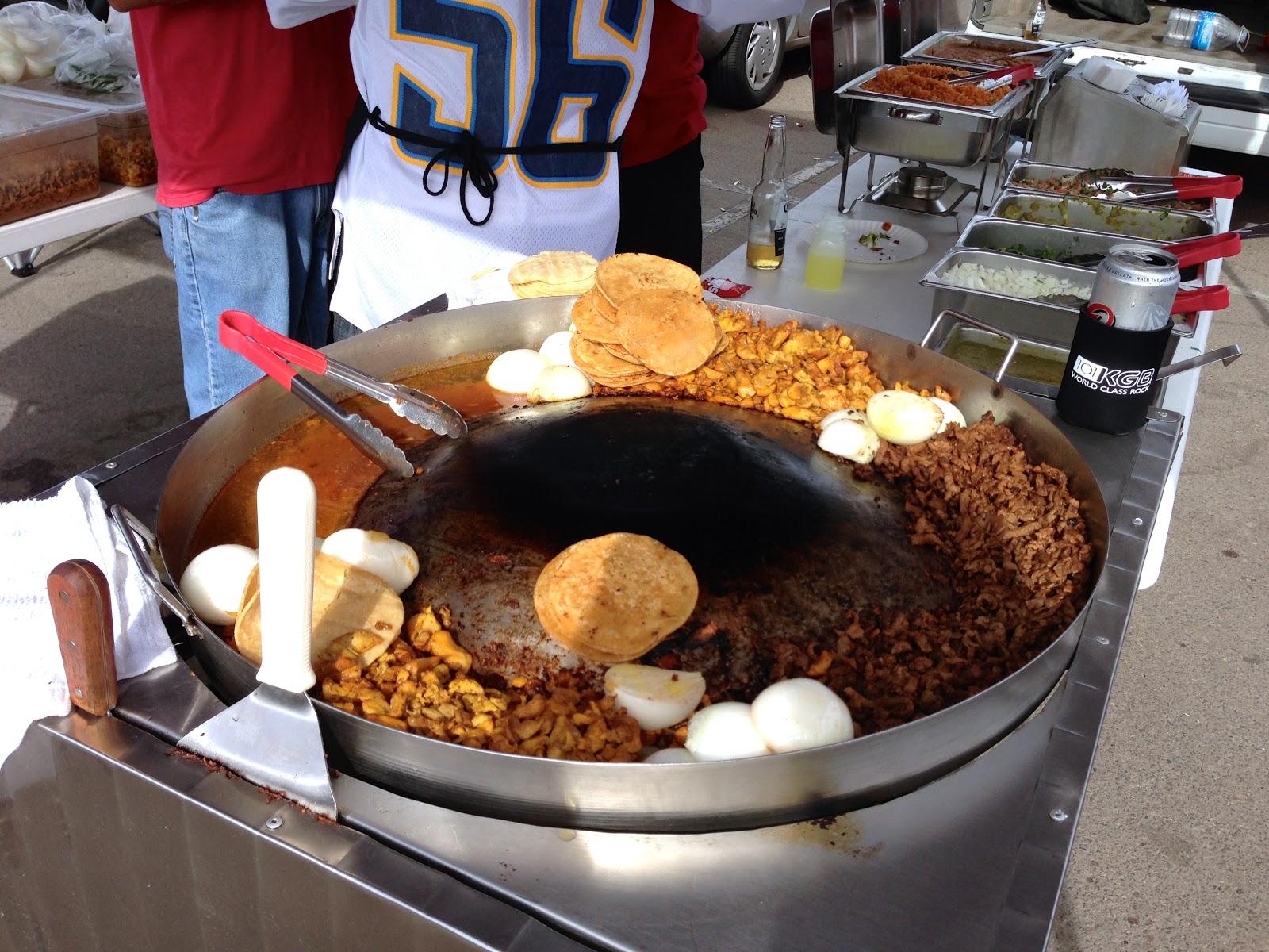 TASTE OF HAWAII TACOS LOCOS CATERING TAILGATE AT STADIUM