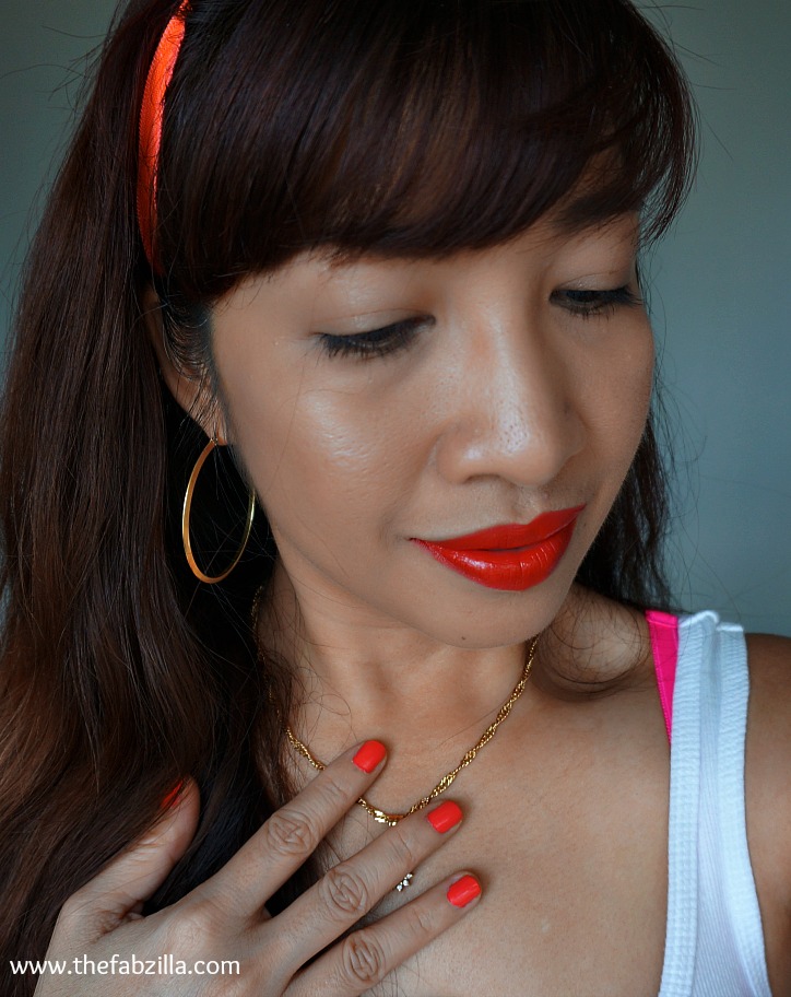 how to wear orange for summer, orange lips, orange nails, gorgeous cosmetics review, opi brazilian collection