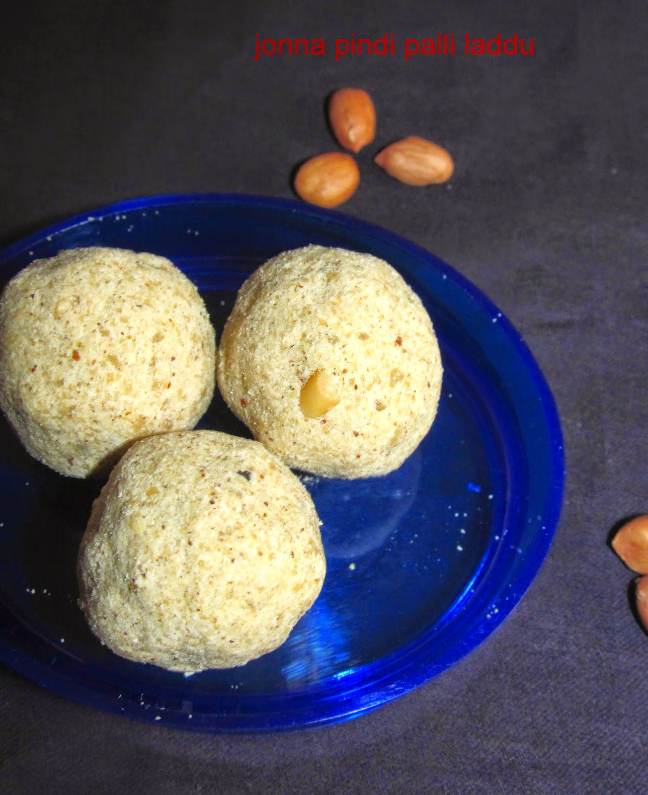 Sivani's Kitchen Jowar Flour Peanut Laddu / Jonna Pindi Palli Laddu