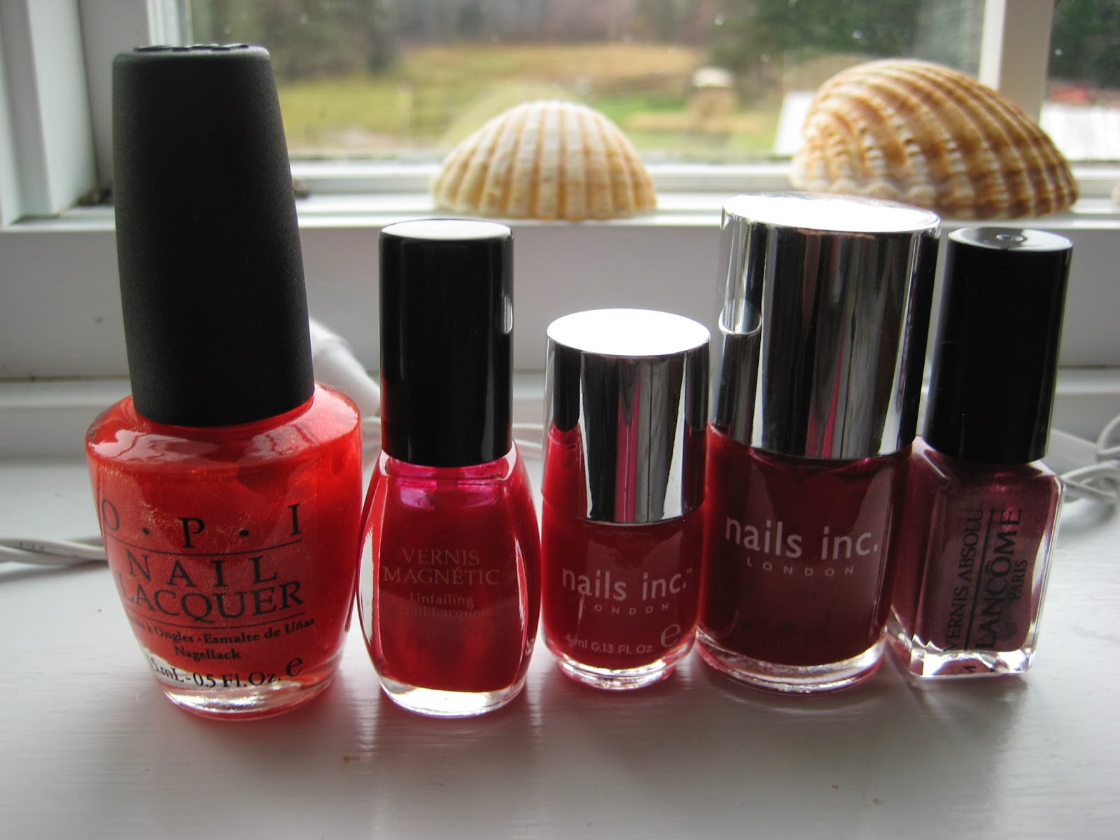 Matte Pink and Red Nail Polish Collection - wide 9