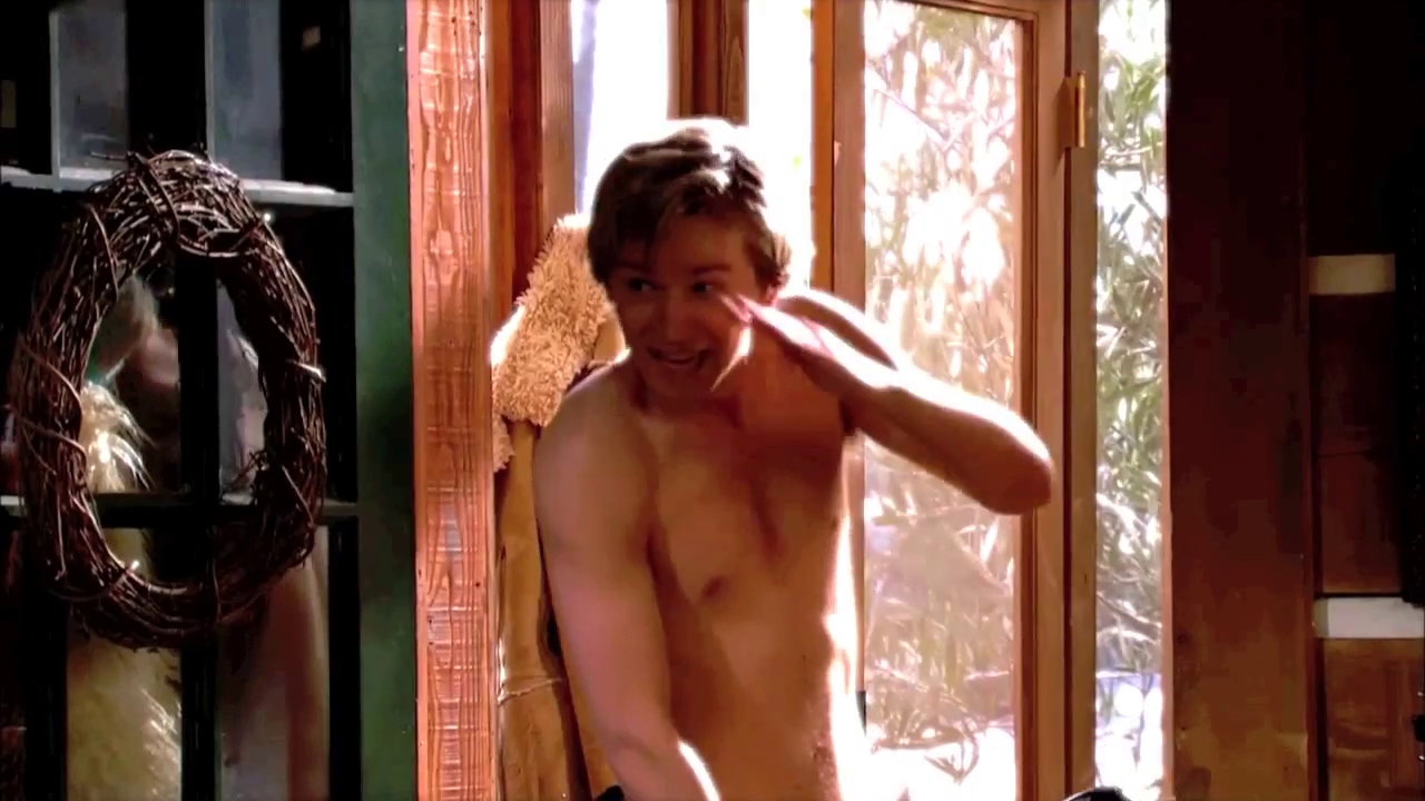Jason Dolley - Shirtless & Barefoot in "Good Luck Charlie" .