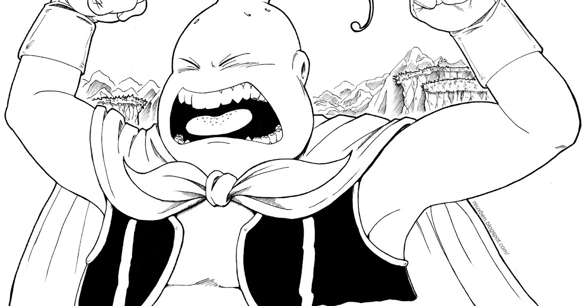 Kid Buu Coloring Pages