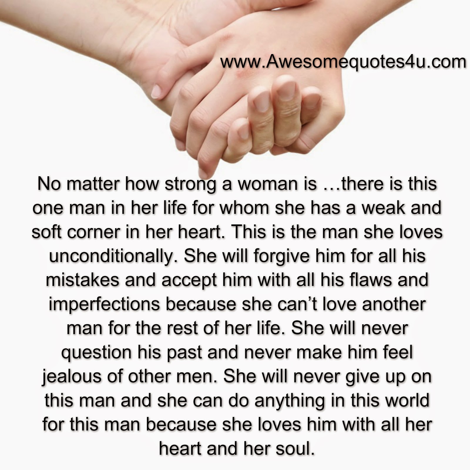 when a woman loves a man