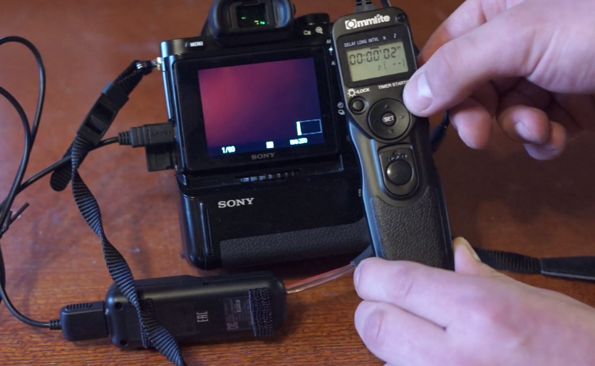 sony a7 a7r a58 wired shutter intervalometer