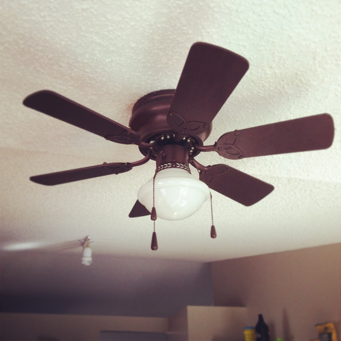 Crafty And Caffeinated Brass Ceiling Fan Makeover