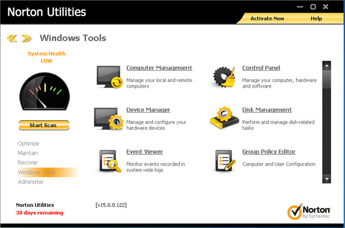 Activate Norton Systemworks