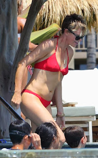 Charlize Theron Red Bikini Hawaii