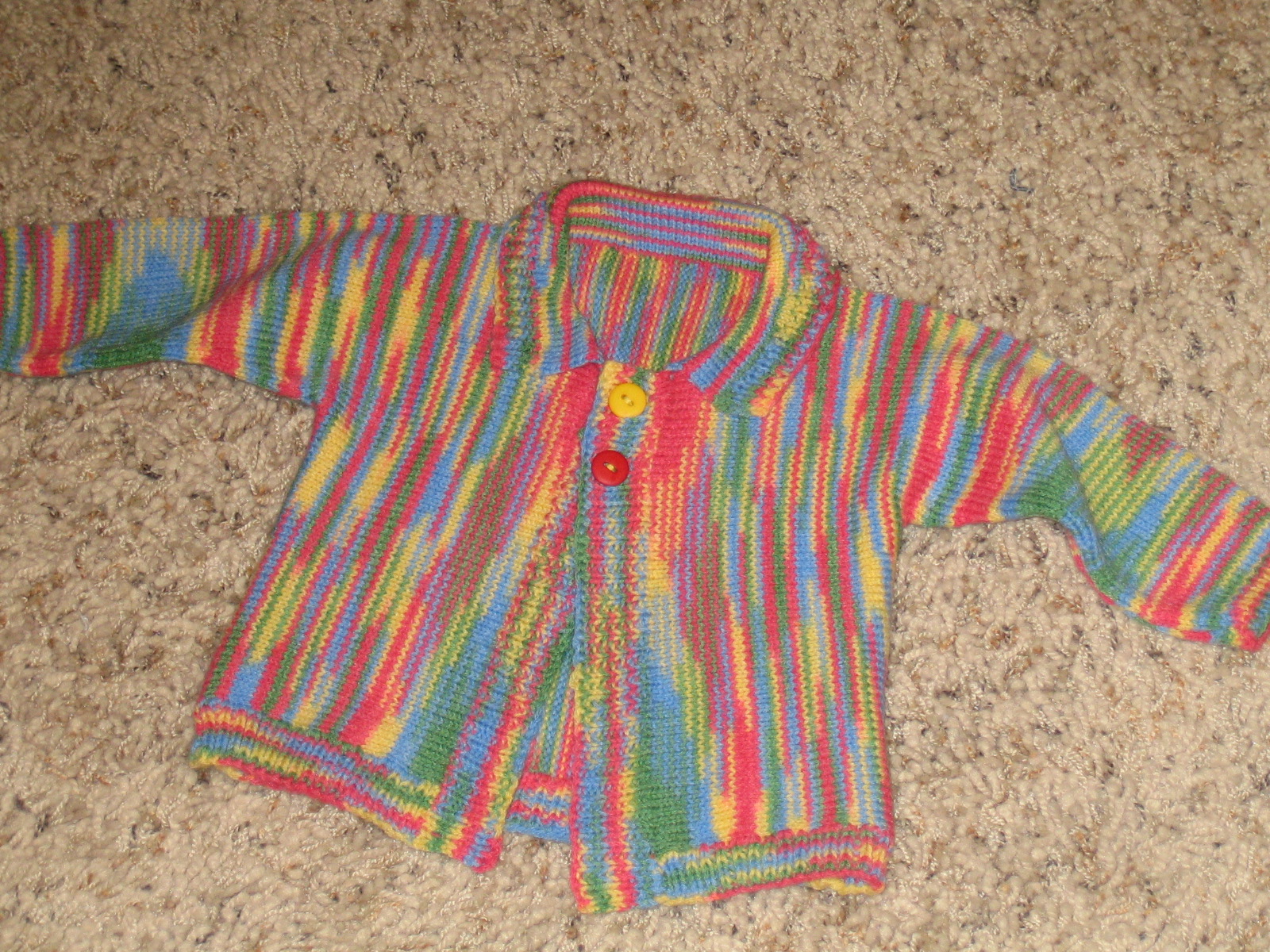 Marzipanknits Machine Knit Baby Sweater Using Sock Yarn