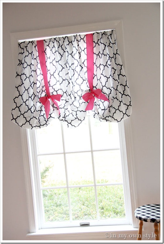 All About the Mommies DIY Easy NoSew Window Treatment