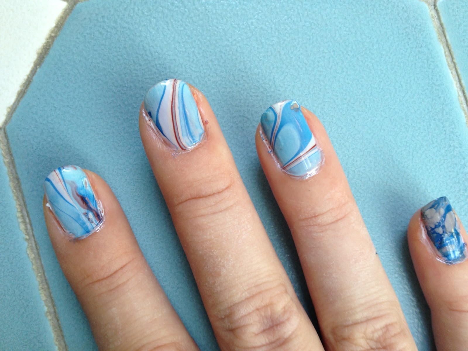Don't MIS It Marble Nail Art DIY