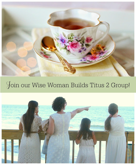Join our Wise Woman Builds Titus 2 FB Group! Just click the banner below: