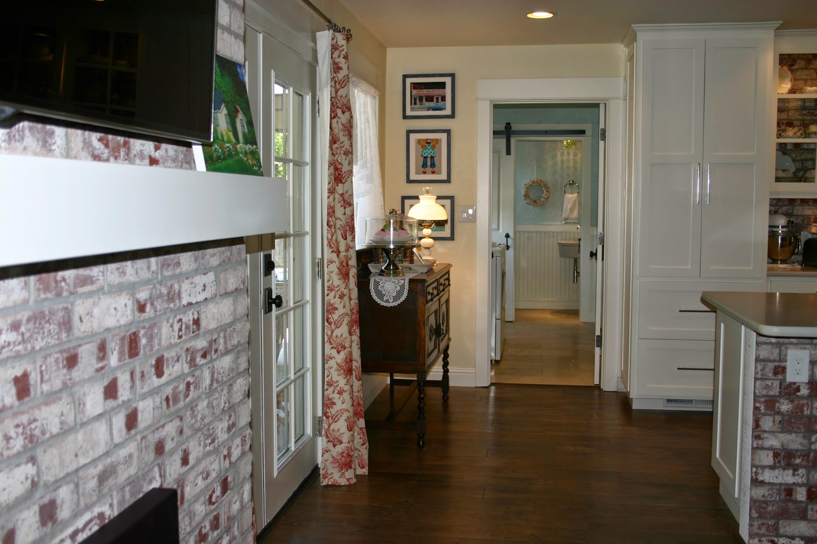 Home is Where the Heart is Laundry & Powder Room Combo