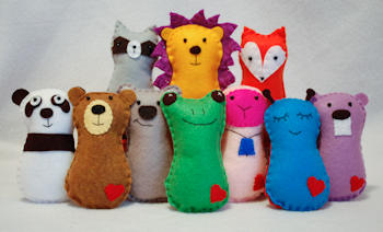 Felt creatures