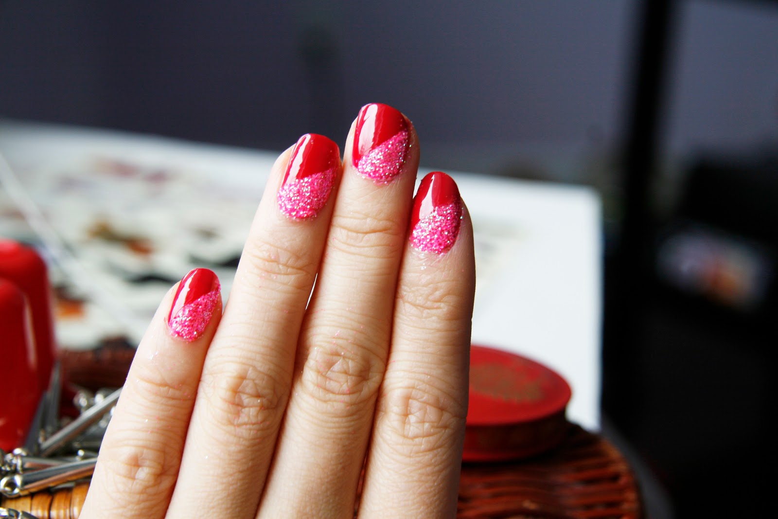 1. "Valentine's Day Nail Art Ideas for Short Nails" - wide 8