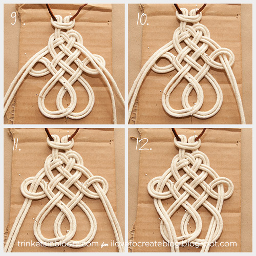 DIY Dip Dye Macrame Necklace iLoveToCreate