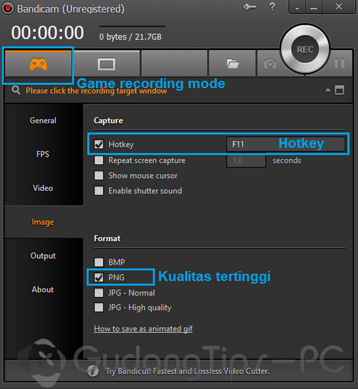 How to record games with an unregistered bandicam winterose