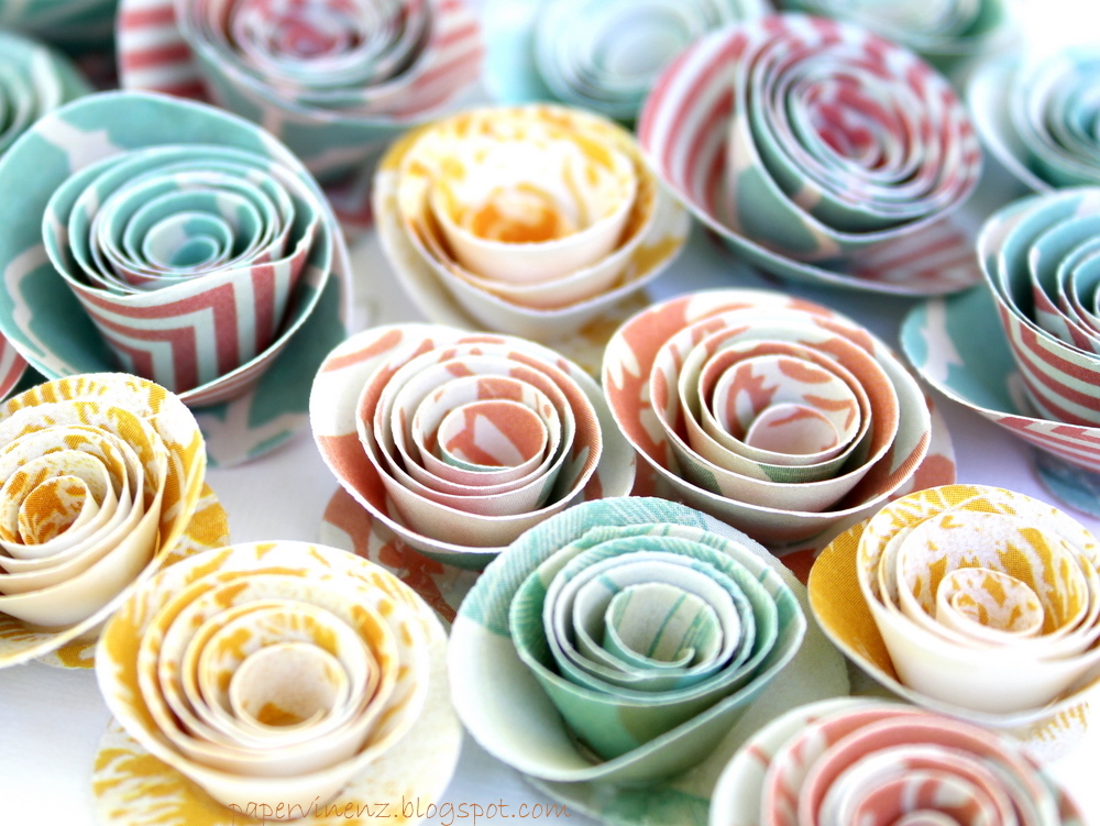 wedding tutorials day 2 flowers papervine rolled paper flower tutorial